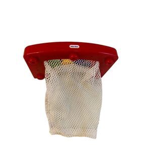 Little‎ tikes bath toy ball net holder red 7x4"